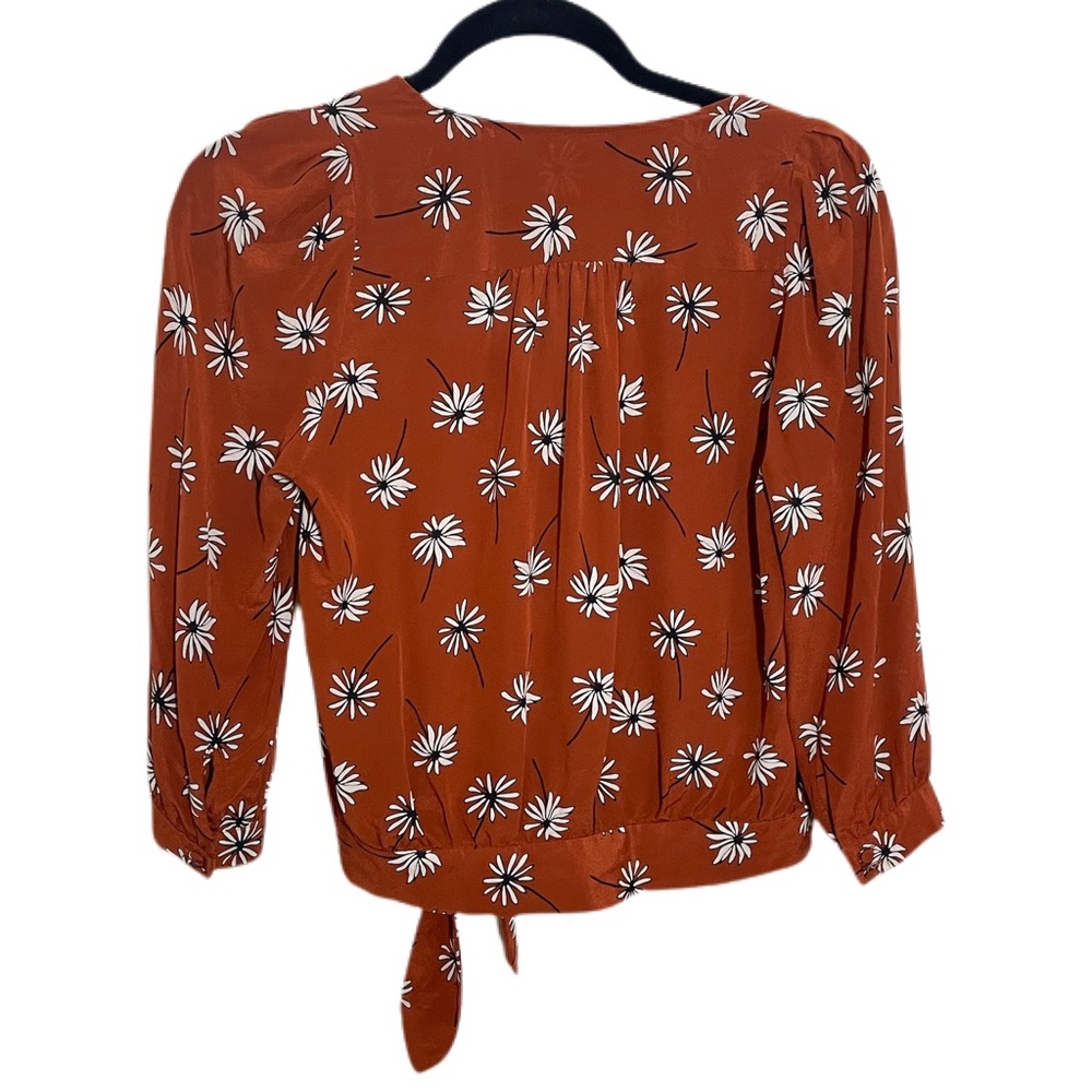 Madewell Silk Wrap Top - Picture 5 of 9